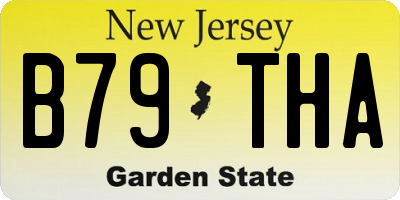 NJ license plate B79THA