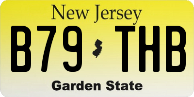 NJ license plate B79THB