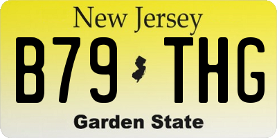 NJ license plate B79THG