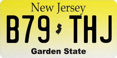 NJ license plate B79THJ