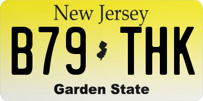 NJ license plate B79THK