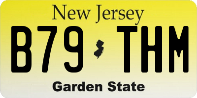 NJ license plate B79THM