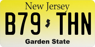 NJ license plate B79THN