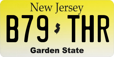 NJ license plate B79THR