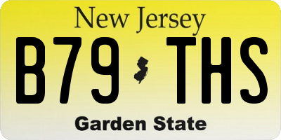 NJ license plate B79THS