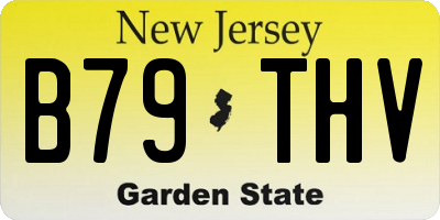 NJ license plate B79THV