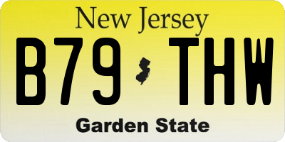 NJ license plate B79THW