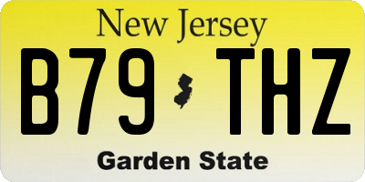 NJ license plate B79THZ