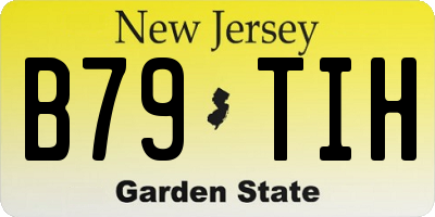 NJ license plate B79TIH