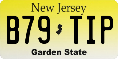 NJ license plate B79TIP