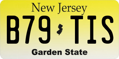 NJ license plate B79TIS
