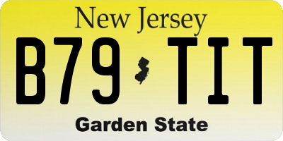 NJ license plate B79TIT