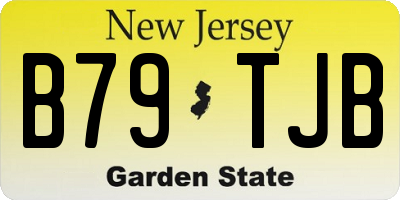 NJ license plate B79TJB