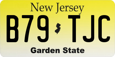 NJ license plate B79TJC