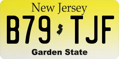 NJ license plate B79TJF