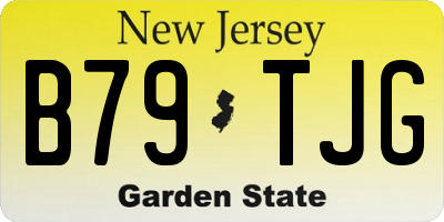 NJ license plate B79TJG