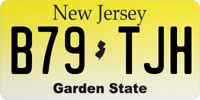 NJ license plate B79TJH