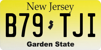 NJ license plate B79TJI