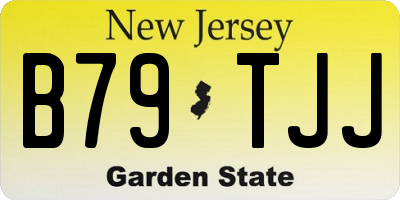 NJ license plate B79TJJ