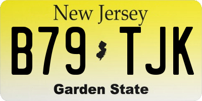 NJ license plate B79TJK