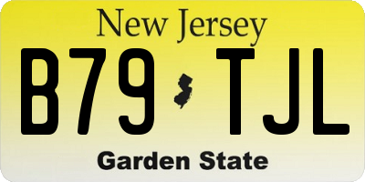 NJ license plate B79TJL