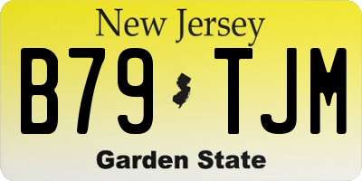NJ license plate B79TJM