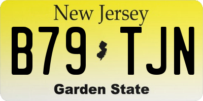NJ license plate B79TJN