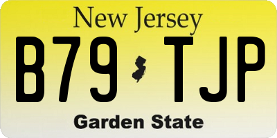 NJ license plate B79TJP