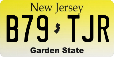 NJ license plate B79TJR