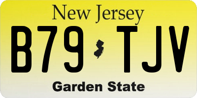 NJ license plate B79TJV