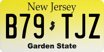 NJ license plate B79TJZ