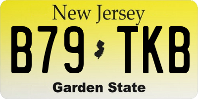 NJ license plate B79TKB