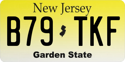 NJ license plate B79TKF