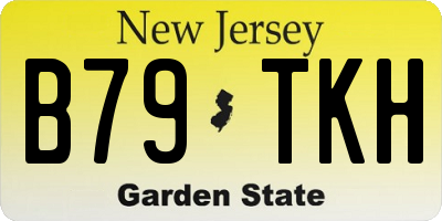 NJ license plate B79TKH