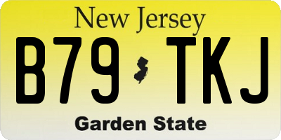 NJ license plate B79TKJ