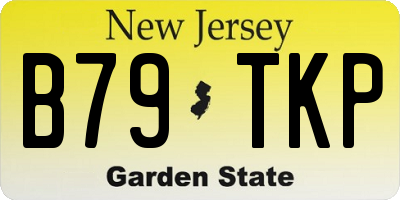 NJ license plate B79TKP