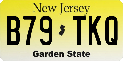 NJ license plate B79TKQ