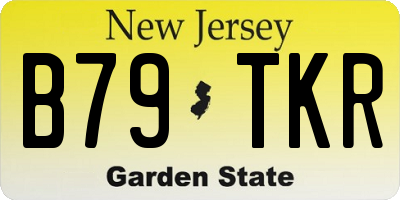 NJ license plate B79TKR