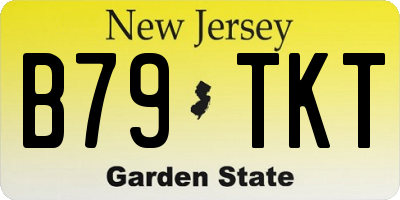 NJ license plate B79TKT