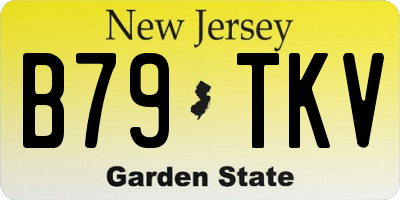 NJ license plate B79TKV