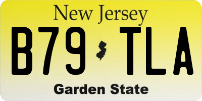 NJ license plate B79TLA