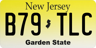 NJ license plate B79TLC