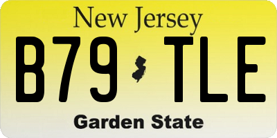 NJ license plate B79TLE