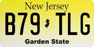 NJ license plate B79TLG