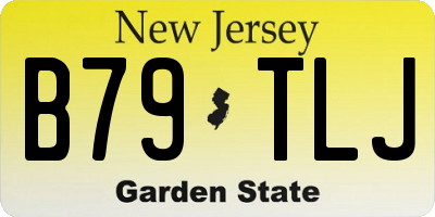 NJ license plate B79TLJ