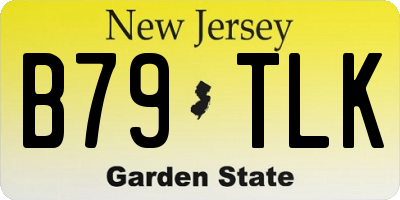 NJ license plate B79TLK
