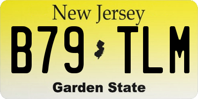 NJ license plate B79TLM