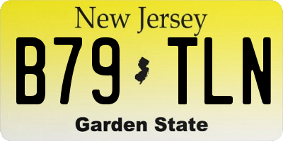 NJ license plate B79TLN