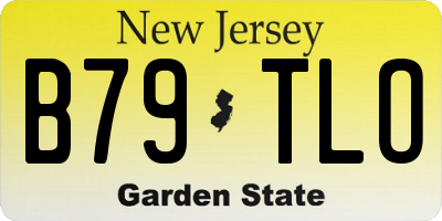 NJ license plate B79TLO