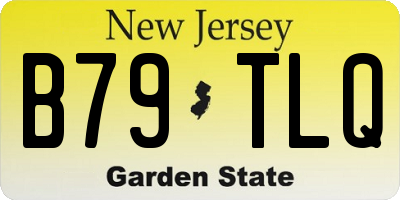 NJ license plate B79TLQ
